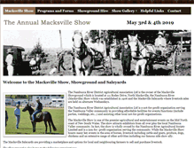 Tablet Screenshot of macksvilleshow.com.au